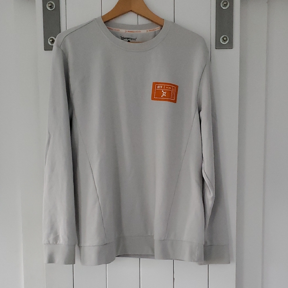 Orangetheory Gray Tee with Orange Accents